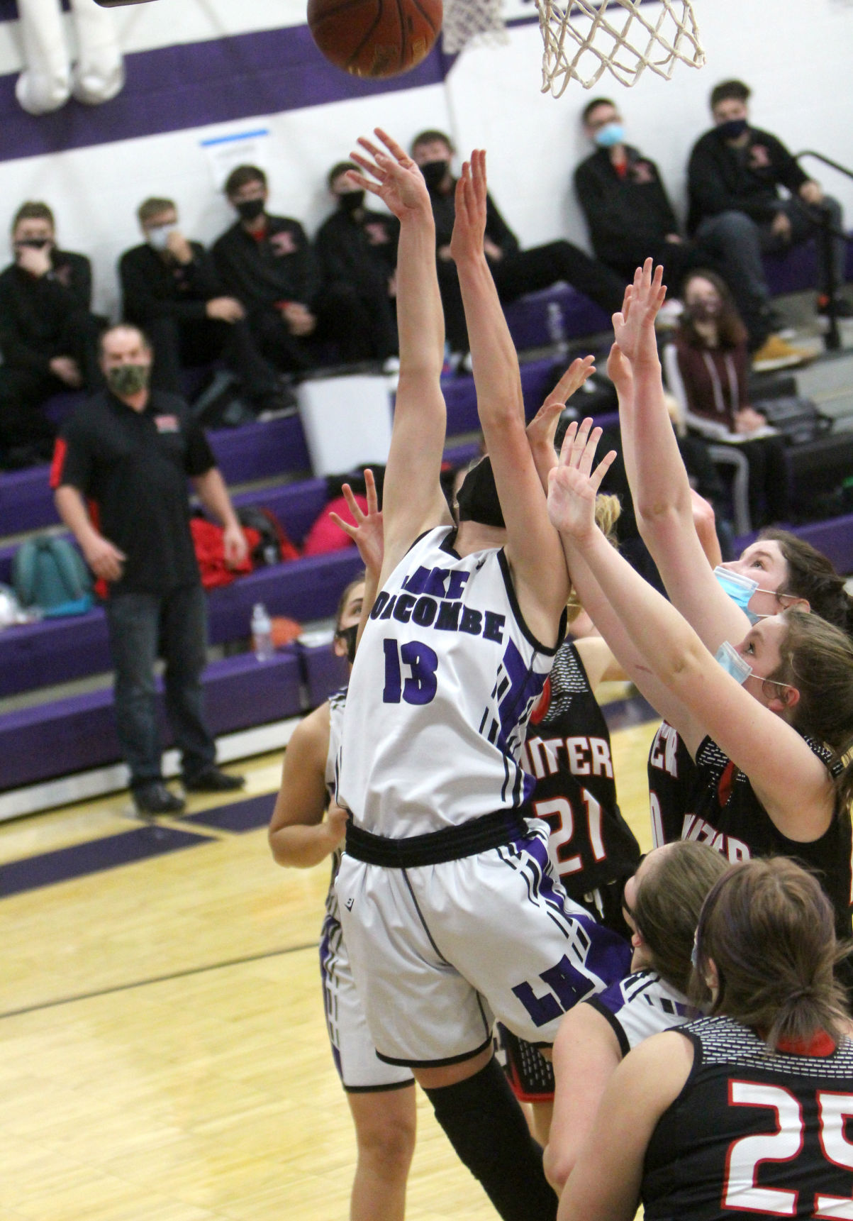 Winter at Lake Holcombe girls basketball 1-5-21